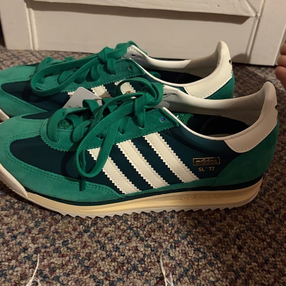 NEW Adidas SL 72 RS J - Kids Size 5.5 green w/White Stripes, New without box - Picture 7 of 10